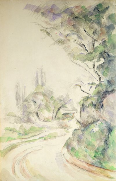 The Winding Road, c.1900-06 by Paul Cézanne